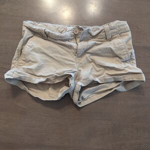 girls old navy khaki shorts size 10